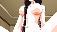 Young babe with nice tits caresses herself when feels horny