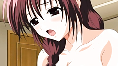 Young babe with nice tits caresses herself when feels horny