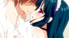 Petite young maid with big tits moans with pleasure