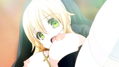 Lustful hentai chick gets covered with fresh cum