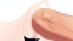 Lustful hentai chick gets covered with fresh cum