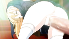 Lustful hentai chick gets covered with fresh cum