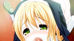 Lovely blonde babe plays with massive schlong