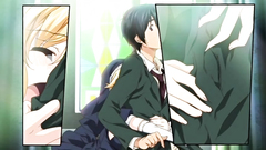 Lovely blonde babe plays with massive schlong