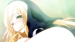 Young and busty blonde nun takes big erection in her cunt