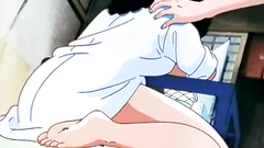 Old school drawn hentai porn cartoon with funny guy