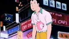 Old school drawn hentai porn cartoon with funny guy