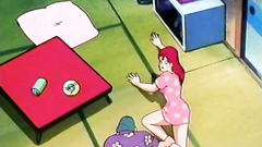 Drawn hentai old cartoon with funny horny heroes