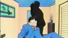 Drawn erotic cartoon with seductive woman