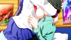 Big breasted sexy schoolgirl takes cock in her sweet mouth