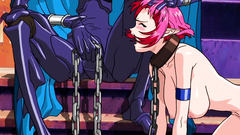 Lovely redhead elf slave blows big demon's cock