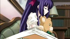 Young and beautiful girl explores her sexuality