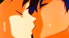 Young and naked couple have a great time together