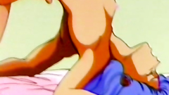 Old-fashioned gangbang porn cartoon in the bedroom