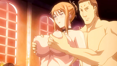 Beautiful blonde babes in hentai cartoon video