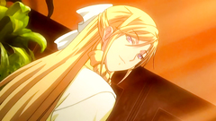 Beautiful blonde babes in hentai cartoon video