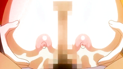 Busty maid takes cumshot after a quickie