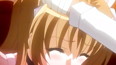 Busty maid takes cumshot after a quickie