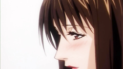 Naked and wet brunette takes shower in erotic toon