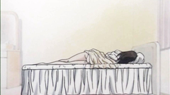 Naked and wet brunette takes shower in erotic toon