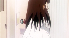 Naked and wet brunette takes shower in erotic toon