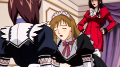 Naughty maid gets teased by her female master