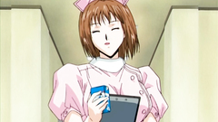 Busty hentai lady seduced to a lesbian games in the hospital