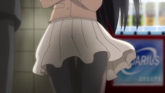 Fetish hentai upskirt sexy porn cartoon with lovely brunette