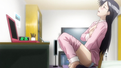 Solo masturbation of hor brunette babe in glasses