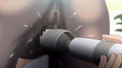 Young brunette in pantyhoses gets masturbated by vibrator