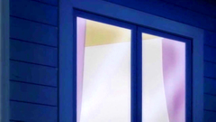 Awesome teenage brunette doll surrounded by many cocks