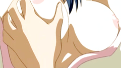 Long-haired brunette girl doggy-style pounded