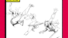 Angry creatures and sexy girls in drawn sex toons