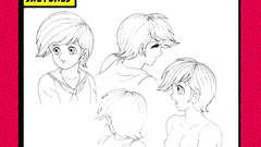 Angry creatures and sexy girls in drawn sex toons