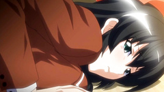 That delightful brunette babe gets filled with a cum