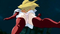 Awesome blonde from hentai toon is ready for adventures