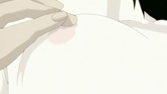 Young hentai couple making love in the bedroom