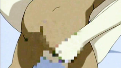 Young hentai couple making love in the bedroom