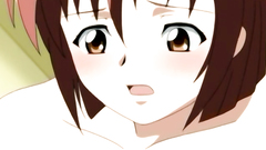 Brown-haired schoolgirl seduced for sex in hentai video