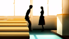 Brown-haired schoolgirl seduced for sex in hentai video