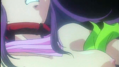 This hentai sexy girl has a long dark hair