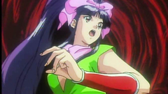 This hentai sexy girl has a long dark hair