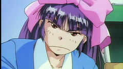 This hentai sexy girl has a long dark hair