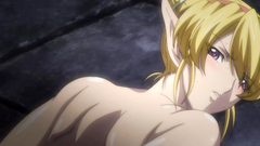 Lovely blonde elf babe gets in trouble with goblins