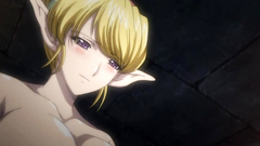 Lovely blonde elf babe gets in trouble with goblins