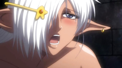 Busty blonde elf slut getting drilled by horny monsters