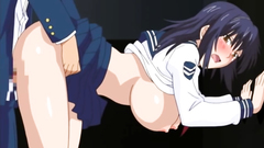 Big breasted schoolgirl gets nailed from behind