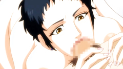 Short-haired brunette woman gets fucked like a real slut