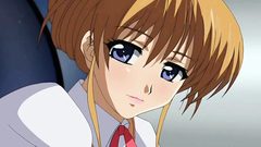 Big breasted hot teen rubs cock between her tits