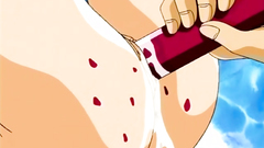 Oral games and toys pleasure for a naked cutie